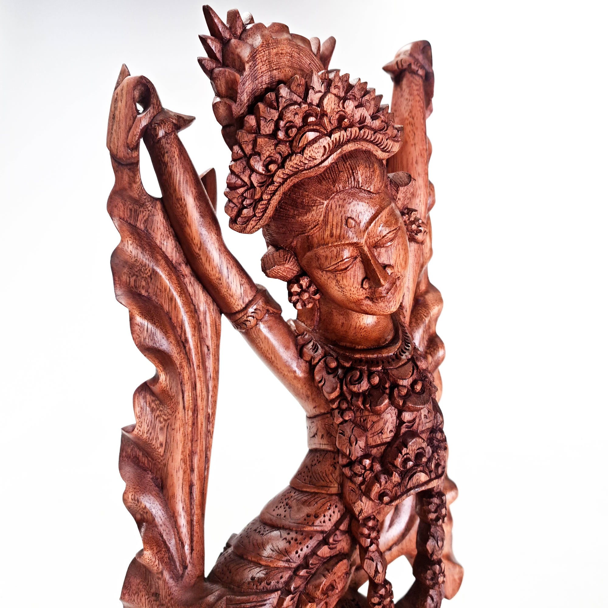 Balinese Dancer Hand-carved Teakwood Sculpture Art Unique Gift