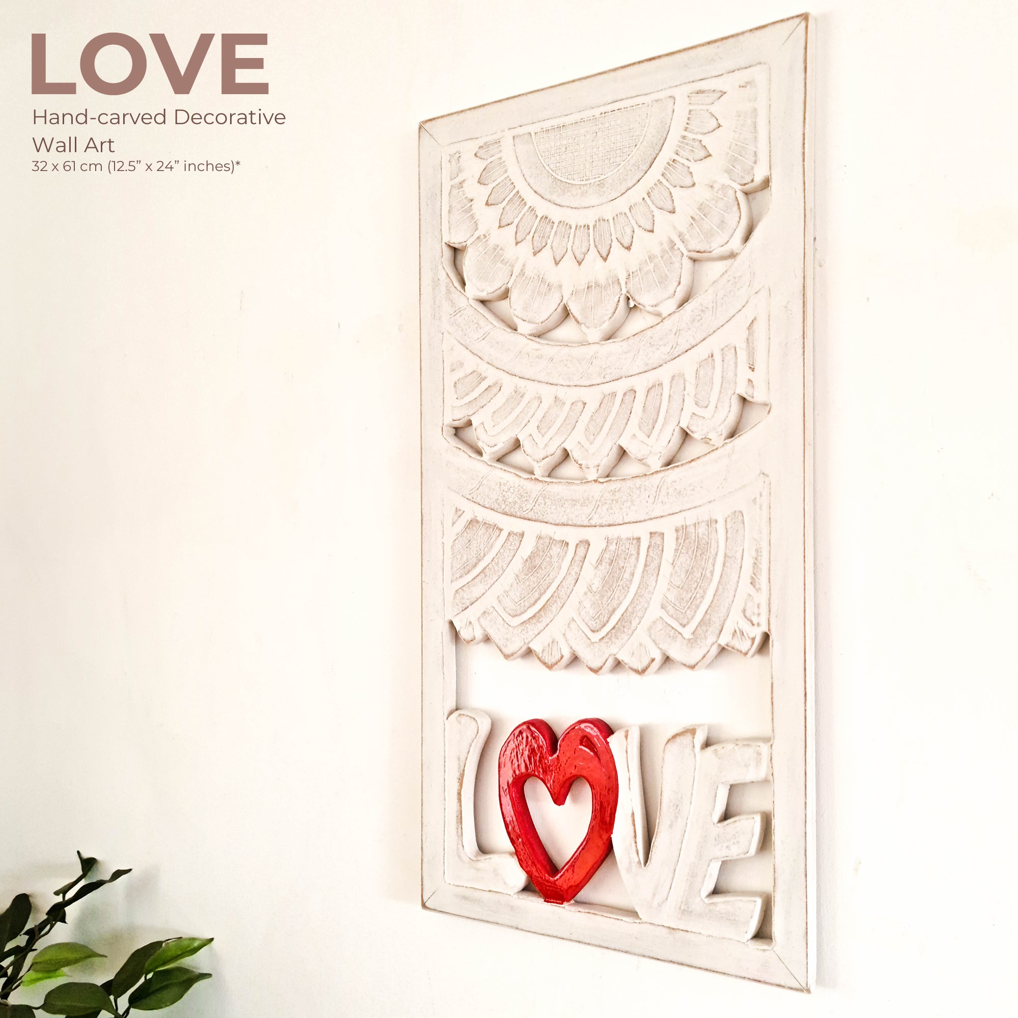 Bohemian Mandala Valentine Love hand-carved wooden wall art. An exclusive design to compliment any room. Stunning mandala with calligraphy Love. A perfect gift for a loved one