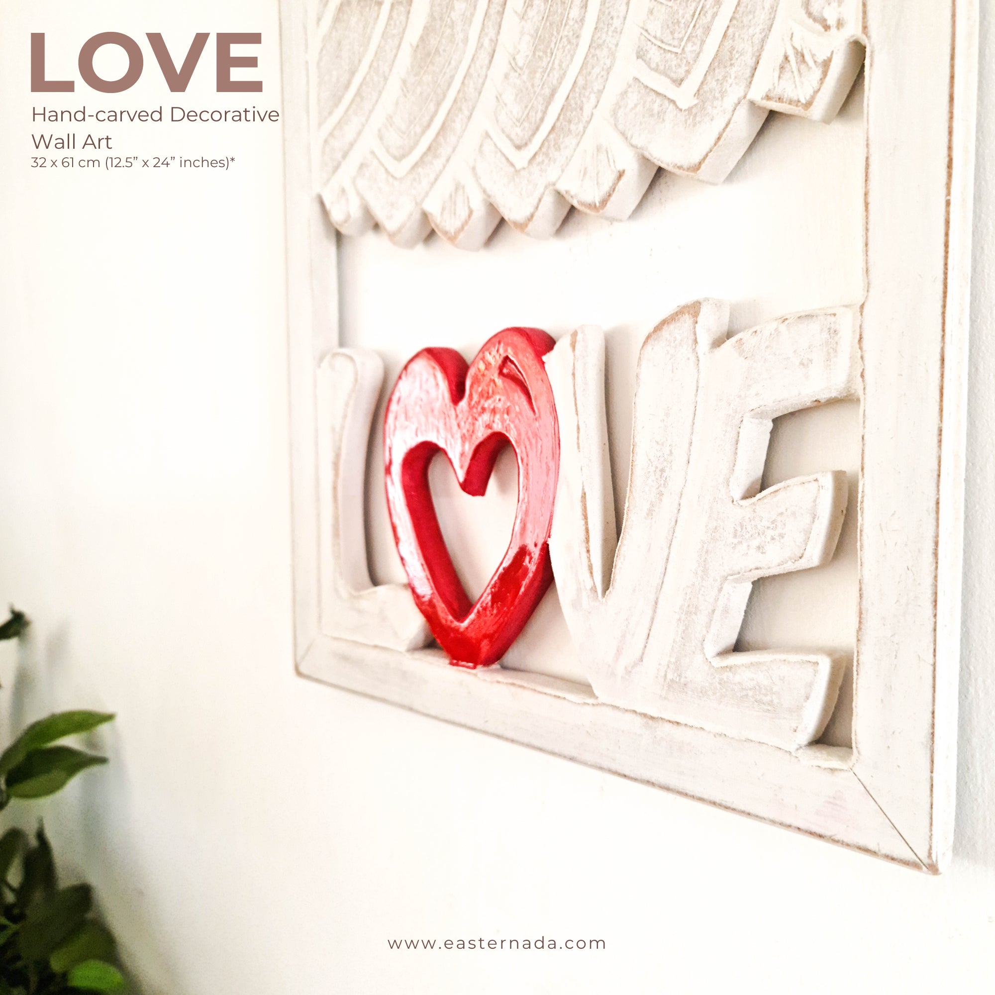 Bohemian Mandala Valentine Love hand-carved wooden wall art. An exclusive design to compliment any room. Stunning mandala with calligraphy Love. A perfect gift for a loved one