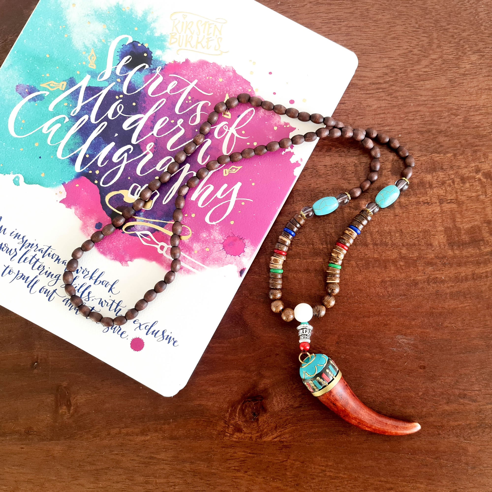A bohemian style beautiful handmade tooth necklace for boys and girls. A Unique Gift