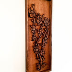 Antique Style Flowers Carved Wooden Decorative Wall Art Garden Flowers Nature easternada