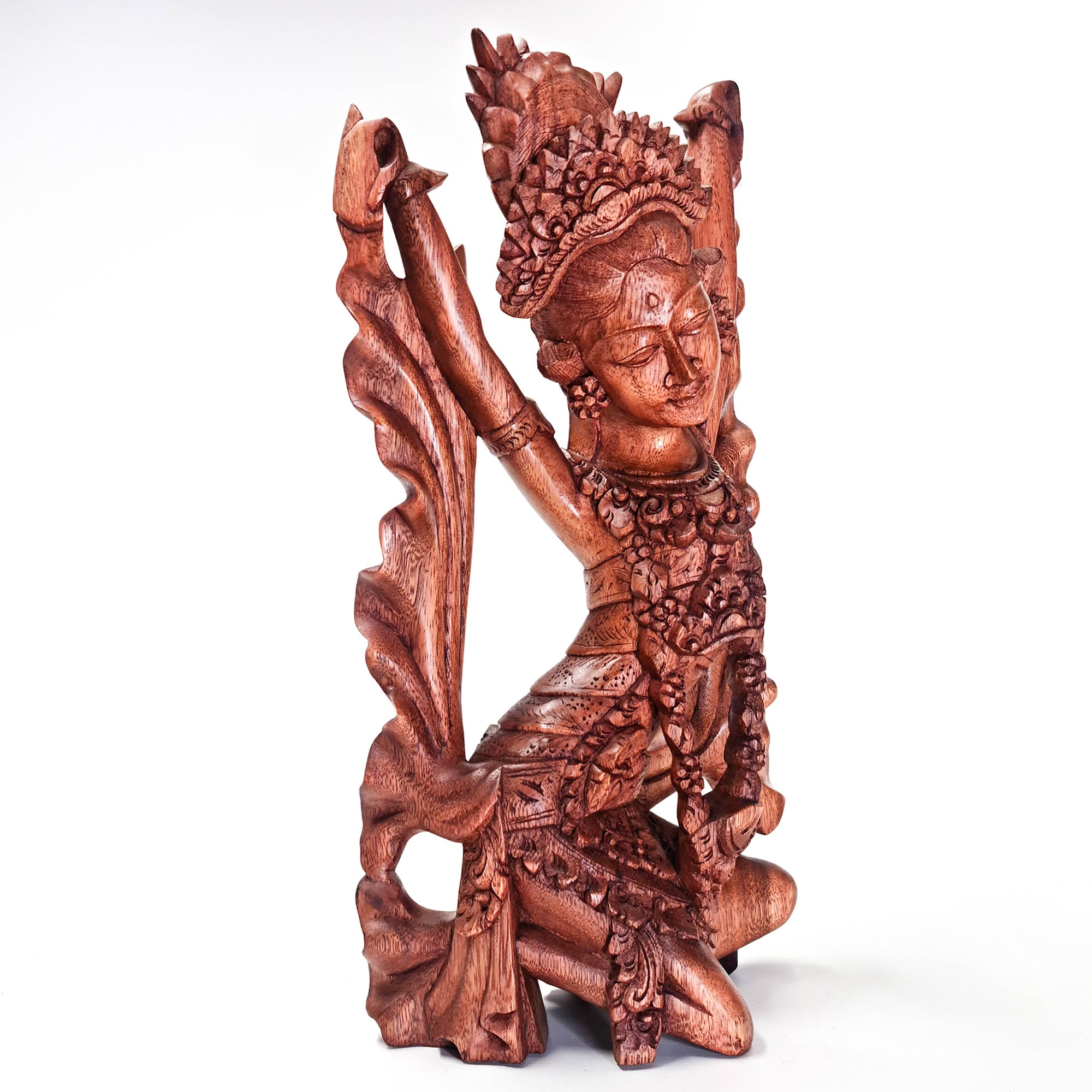 Balinese Dancer Hand-carved Teakwood Sculpture Art Unique Gift