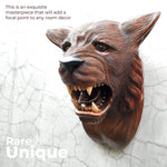 This stunning large hand-carved teakwood decorative African Tiger Lion head wall sculpture is simply amazing. Carved out of solid wood by hand with intricate details. This certainly will be an eye-catching feature in any room and a talking point.