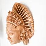 Hand Carved Decorative Wooden Masks Wall Art Hanging Sculpture | Unique Gift | Goddess Bohemian