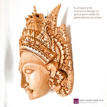 Hand Carved Decorative Wooden Masks Wall Art Hanging Sculpture | Unique Gift | Goddess Bohemian