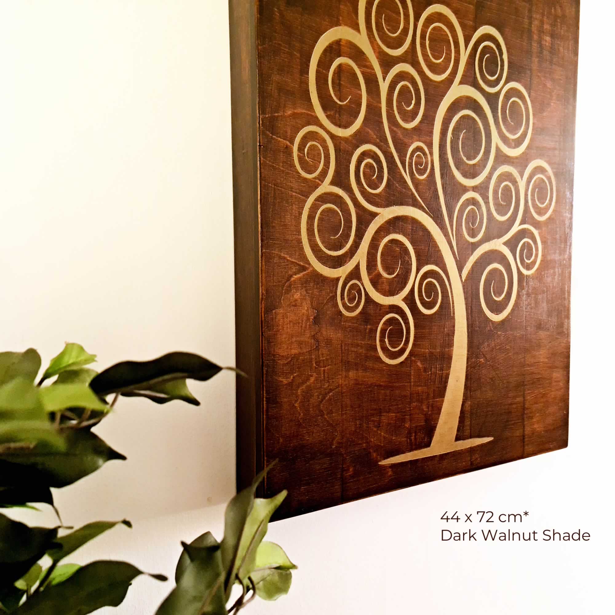 The Golden Tree of Life is a stunning piece of wooden decorative wall art, meticulously handcrafted by artisans.