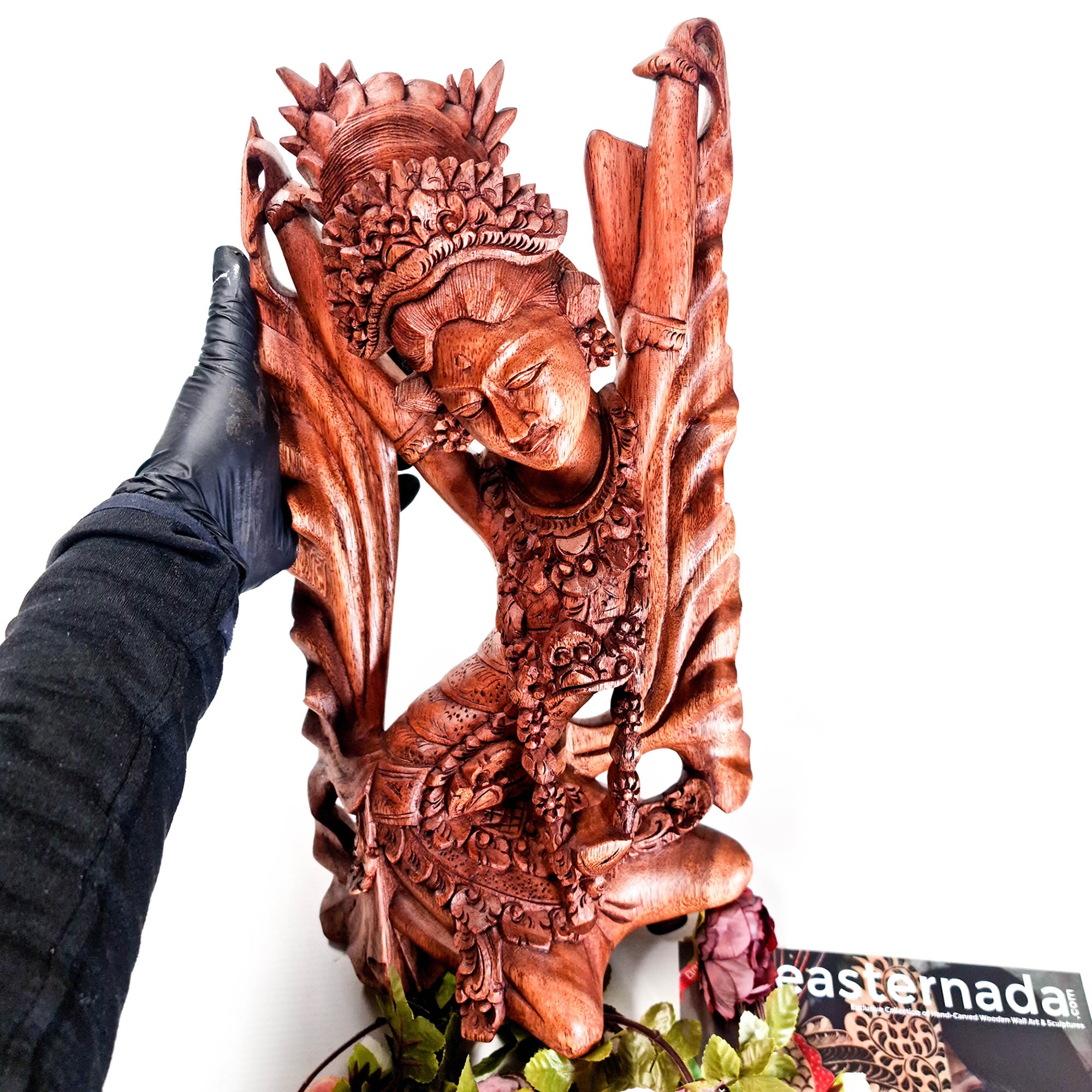 Balinese Dancer Hand-carved Teakwood Sculpture Art Unique Gift