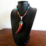A bohemian style beautiful handmade tooth necklace for boys and girls. A Unique Gift