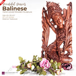 Balinese Dancer Hand-carved Teakwood Sculpture Art Unique Gift