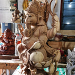 Large Big Ganesha Ganapati Teakwood Hand-carved Sculpture Mandir Art | #easternadawoodart