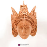 Hand Carved Decorative Wooden Masks Wall Art Hanging Sculpture | Unique Gift | Goddess Bohemian