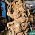 Large Big Ganesha Ganapati Teakwood Hand-carved Sculpture Mandir Art | #easternadawoodart