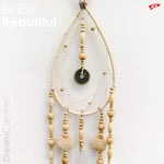 This handmade dream catcher is a unique piece with real sea shells and wooden beads. Bohemian Style Handmade Decorative Hanging Macramé Dream Catcher