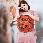 Jungle African Elephant Hand Carved Wooden Wall Art Decoration Panel Sculpture Nature - Easternada A perfect Gift idea