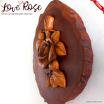 A perfect gift for a loved one. Hand Carved Teak Wood Rose Flower. Simply Stunning Wall Art Decoration. Wedding Valentines Gift