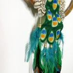 Peacock - Bohemian Feather Macramé Hanging Dream Catcher Large