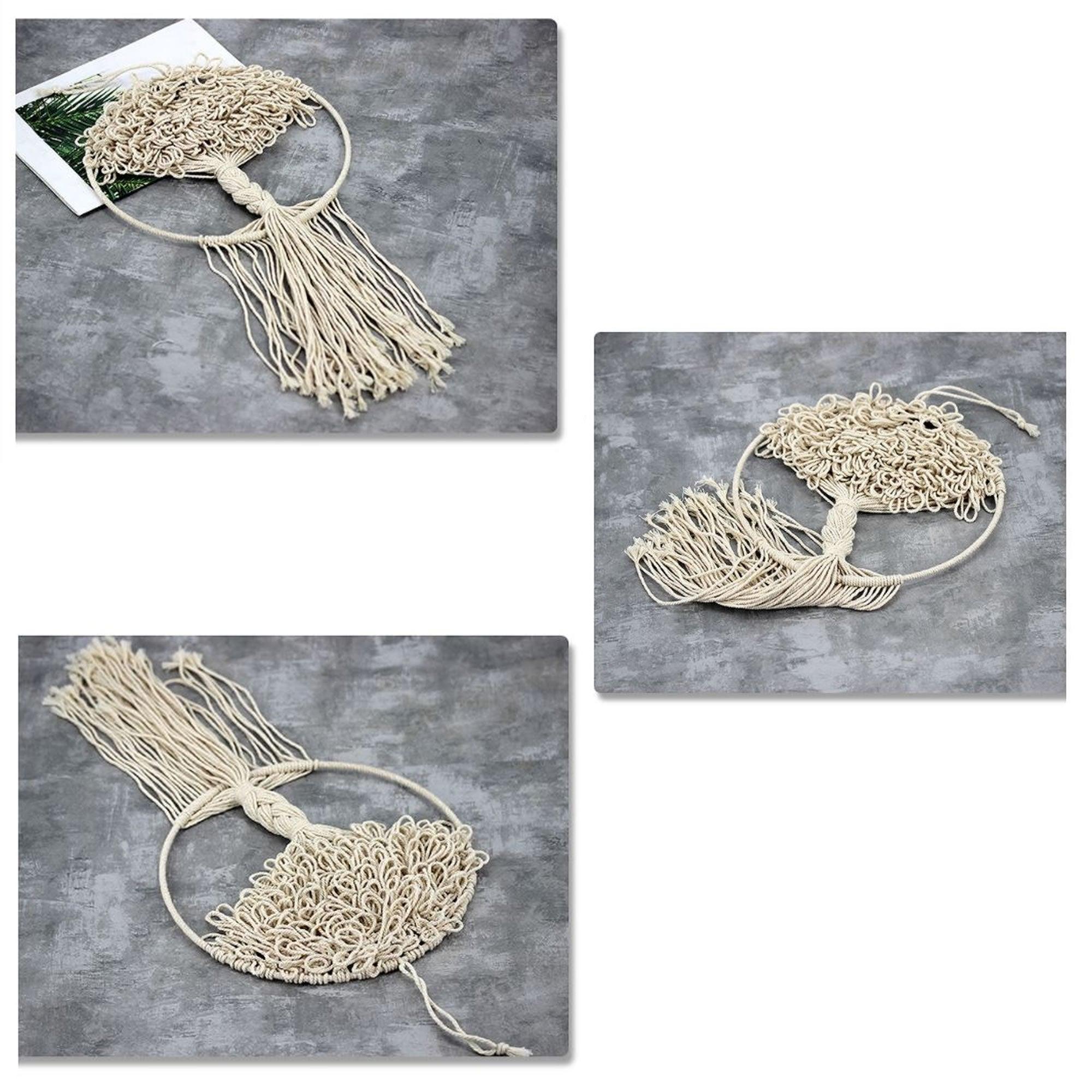 Bohemian Style Handmade Decorative Hanging Macramé Dream Catcher: Tree of Life