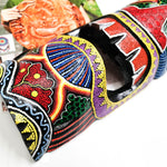 Hawaiian Tiki Mask Wall Hanging - Hand Carved painted wooden Tropical Aboriginal decoration