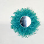 Juju Feather Vanity Wall Mirror Bohemian Style Handmade