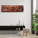 Hand Carved Wild Horses Long Decorative Sculpture Art - Horse Riding Gift