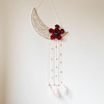 Bohemian Moon Star Flower Decorative Wall Hanging - 40 x 90 cm Dream Catcher Wedding Gift for her