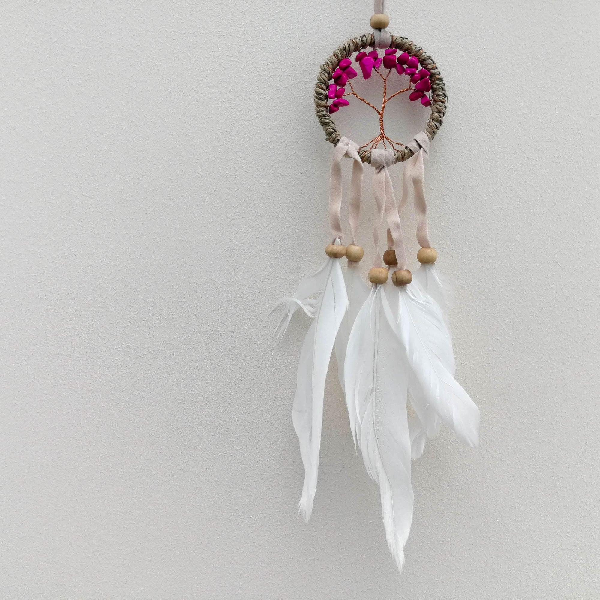 Bohemian Macrame Car Wall Hanging Dream Catcher - Tree of Life - Easternada