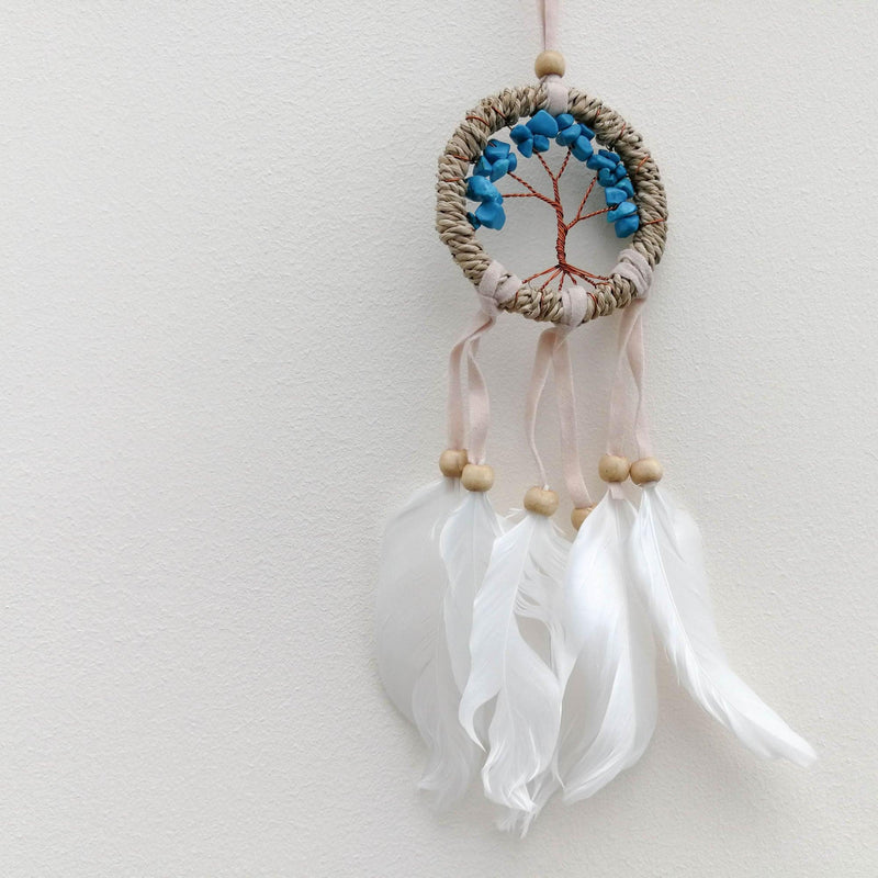 Bohemian Macrame Car Wall Hanging Dream Catcher - Tree of Life - Easternada