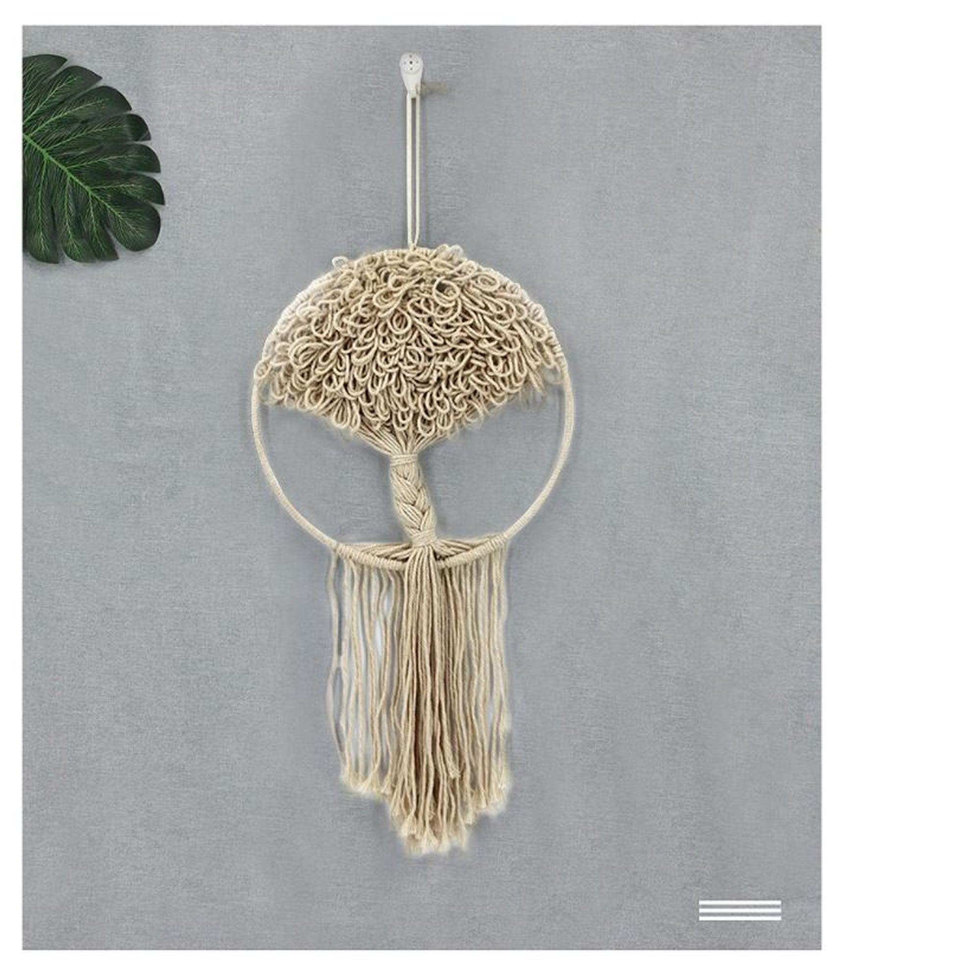 Bohemian Style Handmade Decorative Hanging Macramé Dream Catcher: Tree of Life