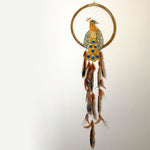 Peacock - Bohemian Feather Macrame Hanging Dream Catcher Large