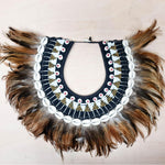 Bohemian Style Feather Sea Shells Handmade Decorative Costume Macrame Necklace Jujuhat - Easternada