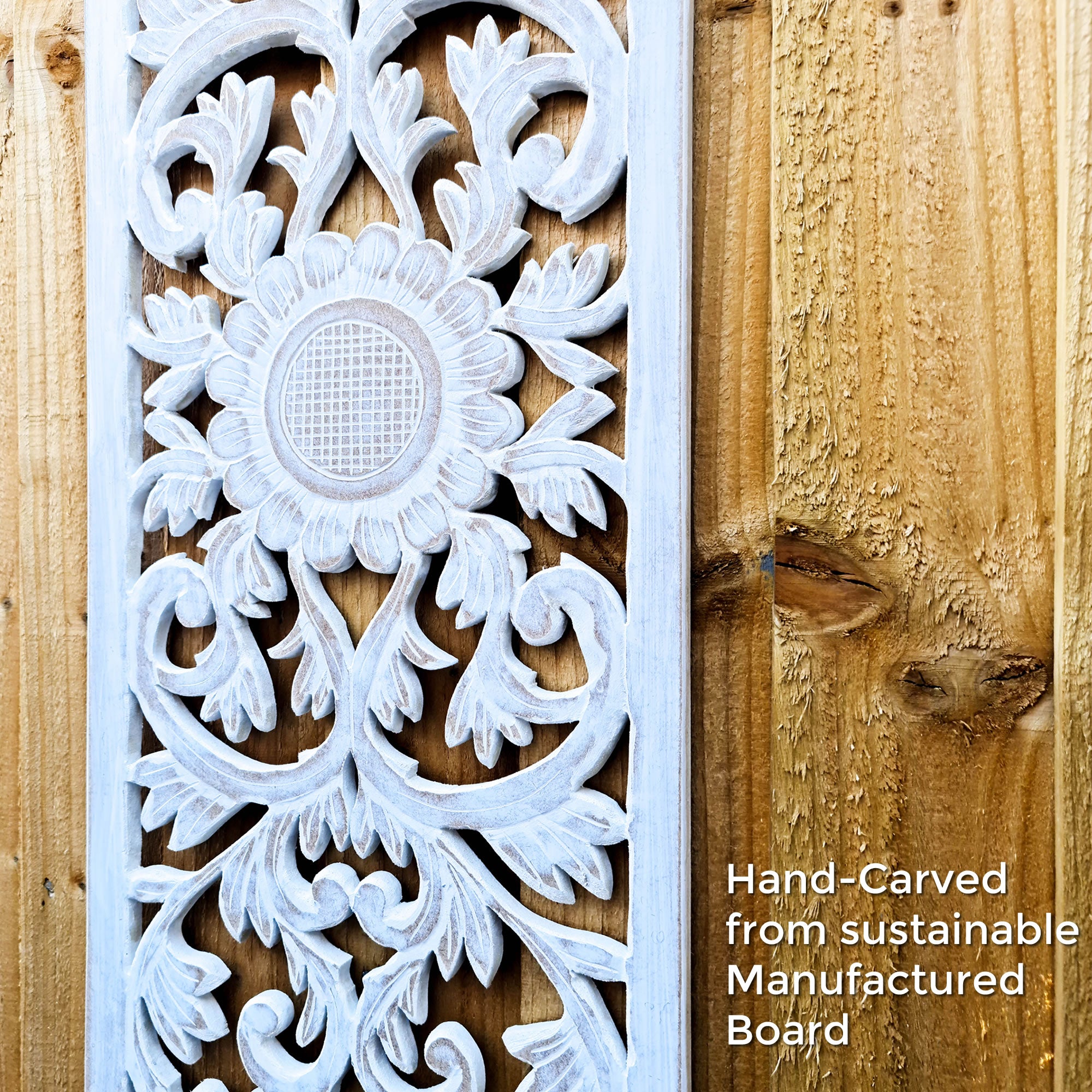 Ailes d'Ange Décoration Sculpture Chambre d'Enfant Decore Tête de Lit Blanc Shabby Chic