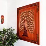 Asmaullah il Husna Hand Carved Wooden Decorative Wall Art Tree of Life Muslim Allah Muhammad - Easternada
