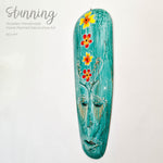 Hawaiian Tiki Mask Wall Hanging - Hand Carved painted wooden Tropical Aboriginal decoration