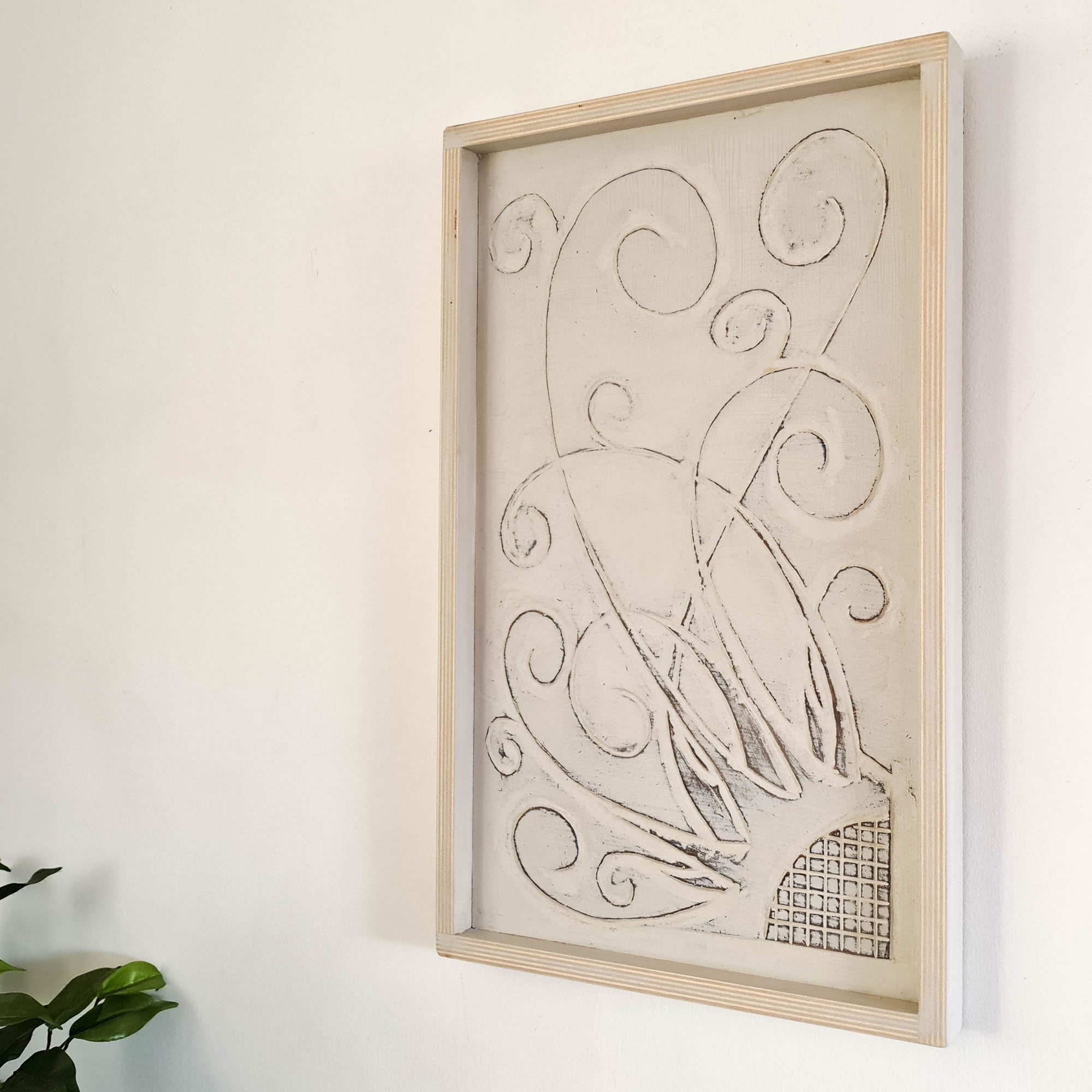 This is a one-off Carved Wooden Wall Art handmade and hand-painted with some eye catching results