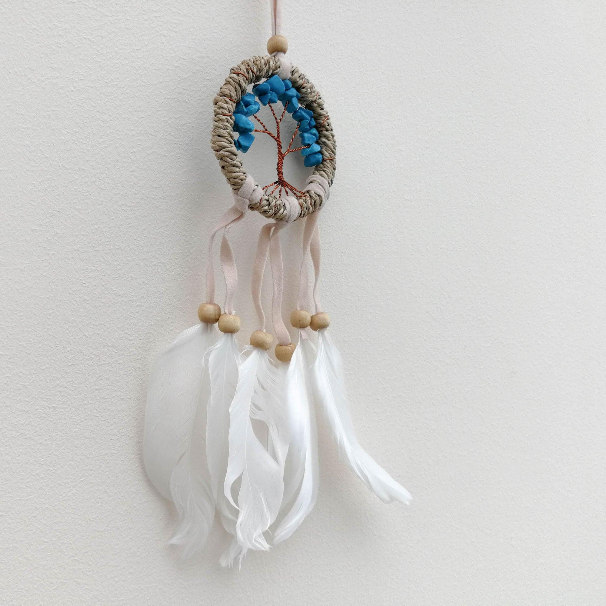 Bohemian Macrame Car Wall Hanging Dream Catcher - Tree of Life - Easternada