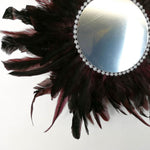 Juju Feather Vanity Wall Mirror Bohemian Style Handmade