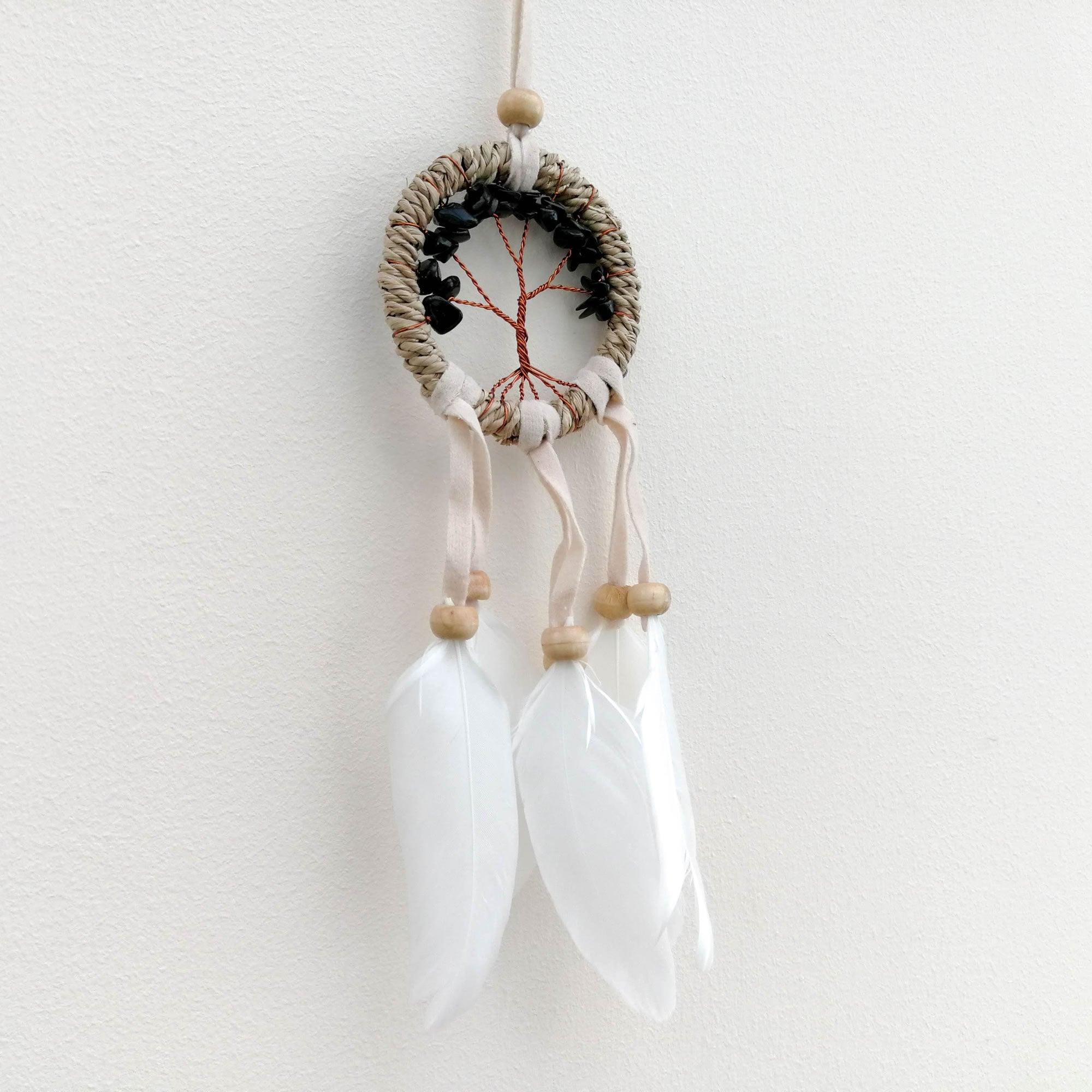 Bohemian Macrame Car Wall Hanging Dream Catcher - Tree of Life - Easternada