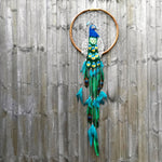 Peacock - Bohemian Feather Macramé Hanging Dream Catcher Large