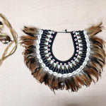 Bohemian Style Feather Sea Shells Handmade Decorative Costume Macrame Necklace Jujuhat - Easternada