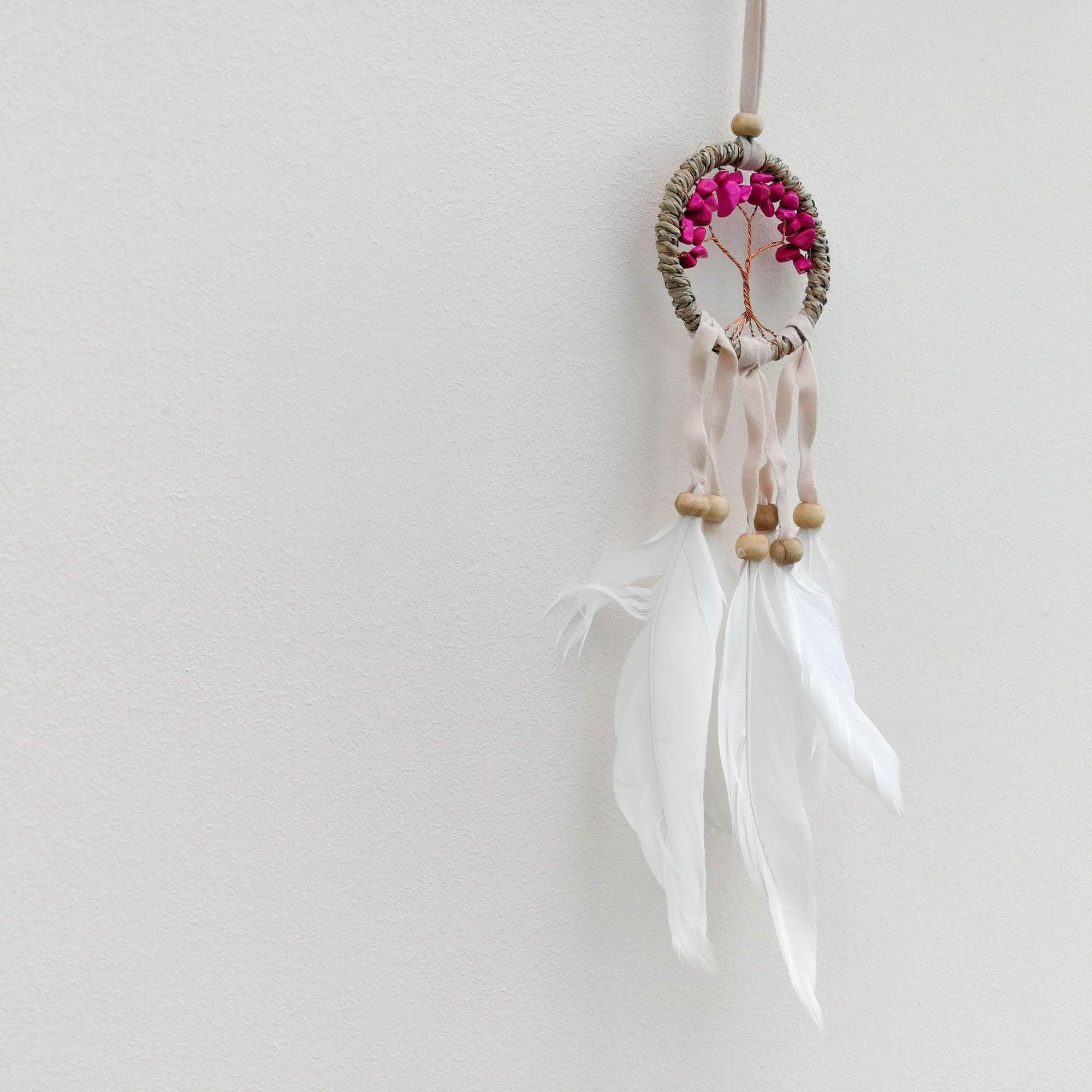 Bohemian Macrame Car Wall Hanging Dream Catcher - Tree of Life - Easternada