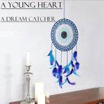 A beautiful Nazar Turkish Evil Eye Handmade Bohemian Macramé Beads Dream Catcher Car Wall Hanging Decoration Art, a perfect gift. A unique piece with subtle colors and beads to give an elegant touch