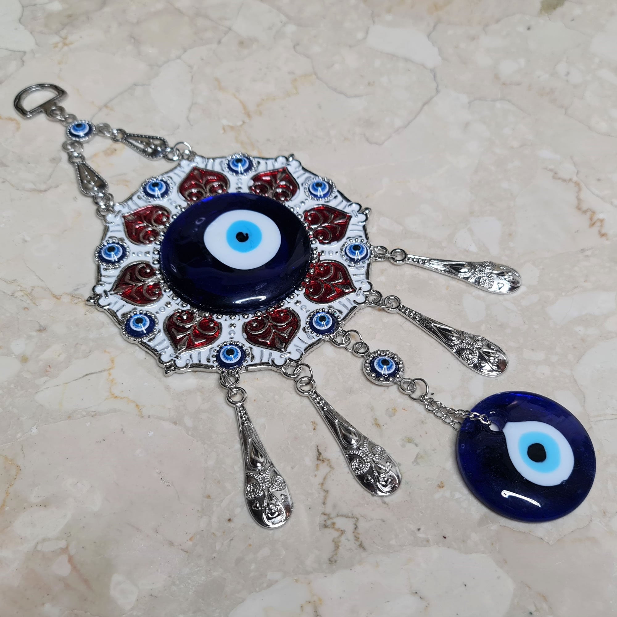 Nazar Turkish Evil Eye Bohemian Macramé Hanging Dream Catcher