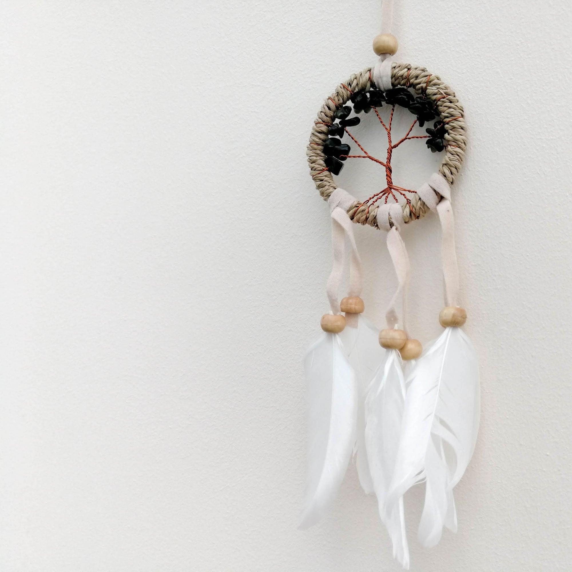 Bohemian Macrame Car Wall Hanging Dream Catcher - Tree of Life - Easternada