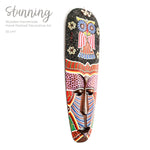 Hawaiian Tiki Mask Wall Hanging - Hand Carved painted wooden Tropical Aboriginal decoration