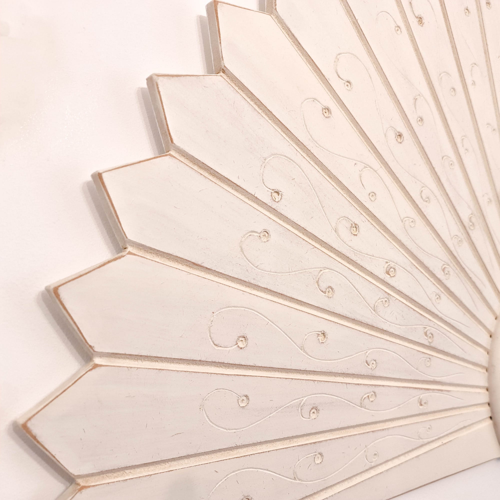 Large Art Deco Panel - Handmade Carved Wooden Wall Art Headboard