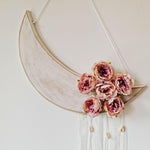 Bohemian Moon Star Flower Decorative Wall Hanging - 40 x 90 cm Dream Catcher Wedding Gift for her