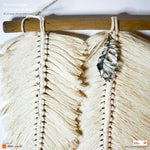 Bohemian Style Feather Handmade Decorative Macrame Wall hanging - Easternada
