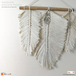 Bohemian Style Feather Handmade Decorative Macrame Wall hanging - Easternada