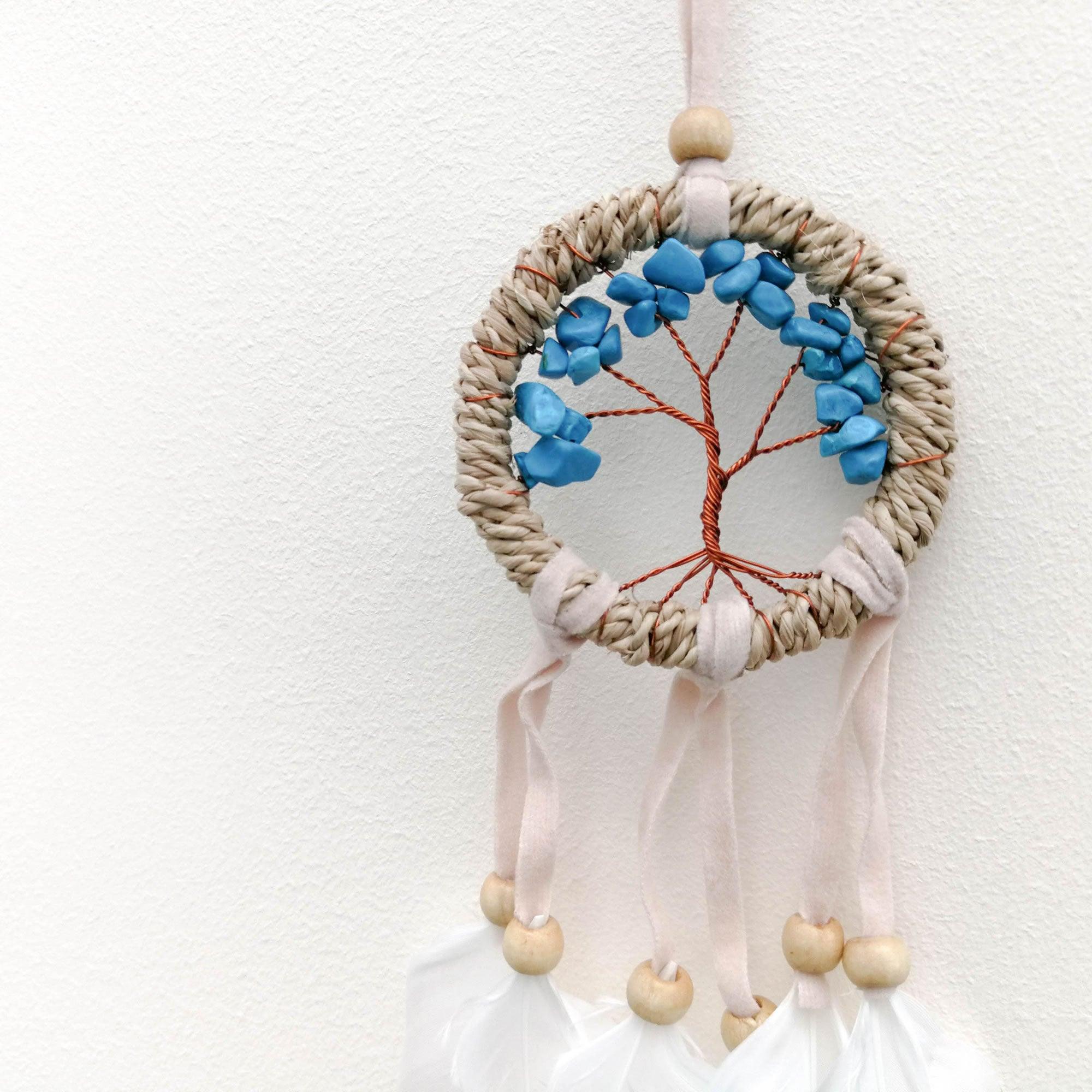 Bohemian Macrame Car Wall Hanging Dream Catcher - Tree of Life - Easternada