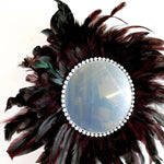 Juju Feather Vanity Wall Mirror Bohemian Style Handmade